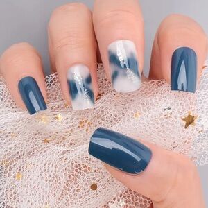 Marble Art Press On Nails